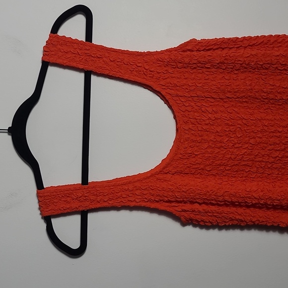 RAILS Julie Vibrant Orange Textured Mini Sleeveless Dress Size Large - Picture 13 of 16
